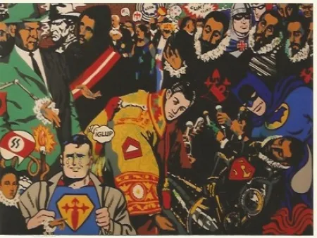 Zeefdruk Equipo Cronica - El happening del Conde Orgaz