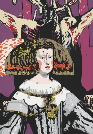 Zeefdruk Equipo Cronica - Mariana y las moscas, from Compositions Series