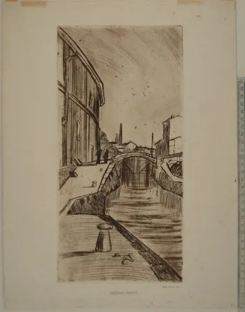 Ets Erba - VECCHIO PONTE (A view of the Naviglio in Milan)
