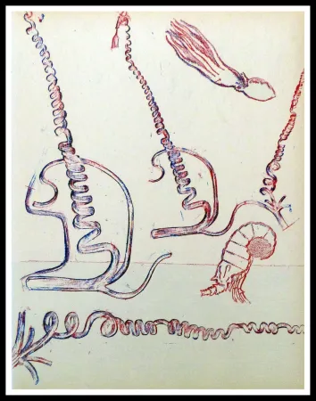 Lithografie Ernst - Composition surréaliste 