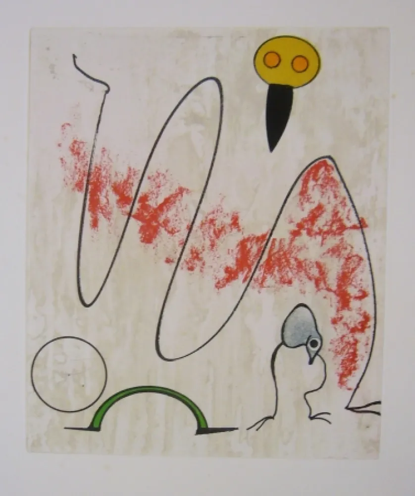 Ets En Aquatint Ernst - From oiseaux en peril