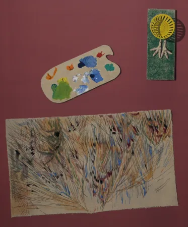 Lithografie Ernst - La lumière descend de l'ombrelle aux moissons, 1969