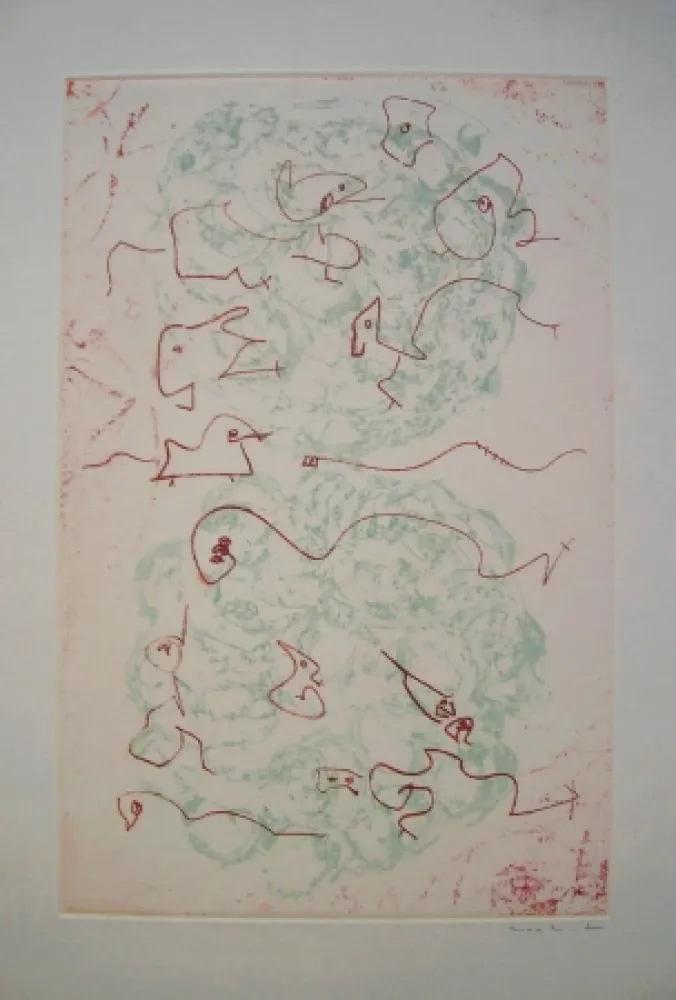 Ets En Aquatint Ernst - Les Chiens Ont Soif