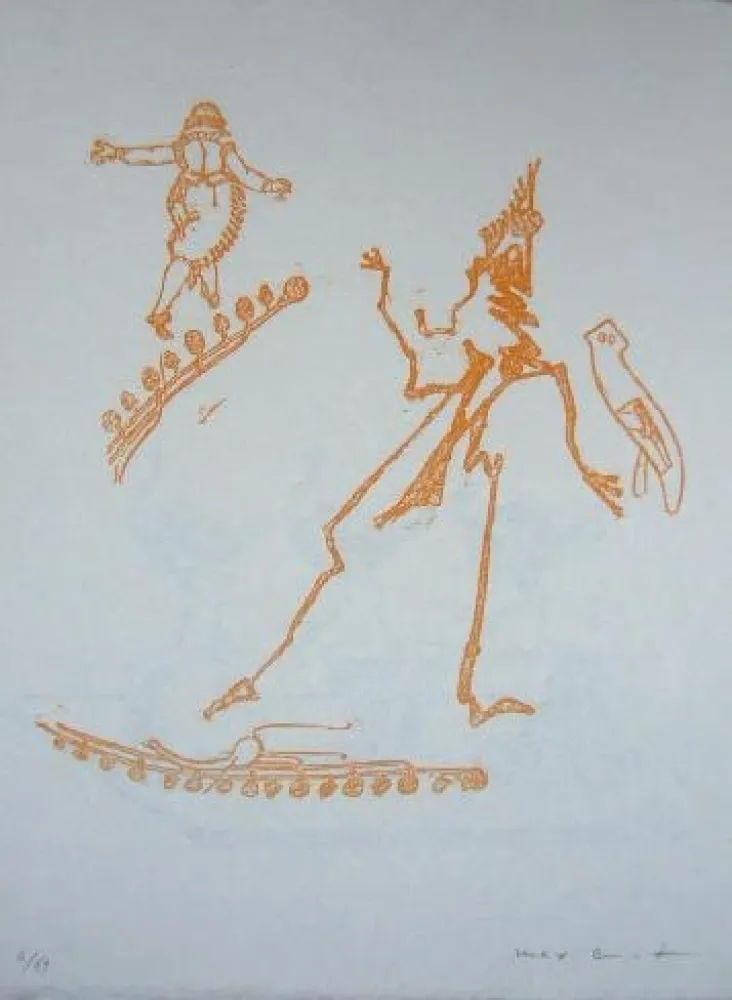 Lithografie Ernst - Lewis Carroll's Wunderland 15