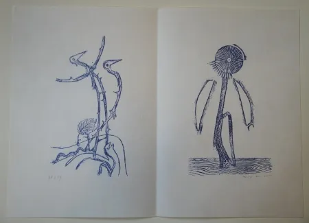 Geïllustreerd Boek Ernst - Max Ernst - Jean Tardieu. 24 Frottagen