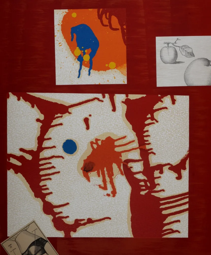 Lithografie Ernst - Nous nous sommes portés à la rencontre des foulards, 1969