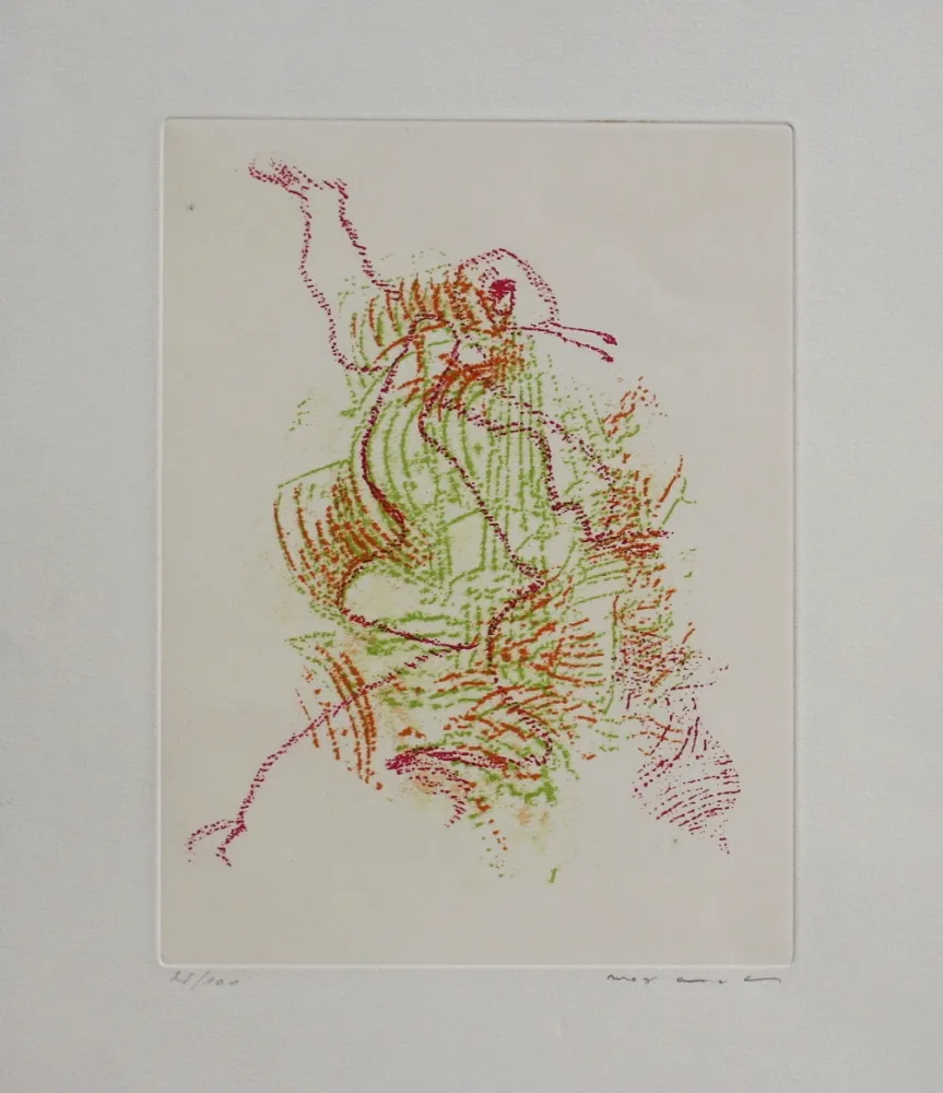 Ets En Aquatint Ernst - Par dessus les moulins