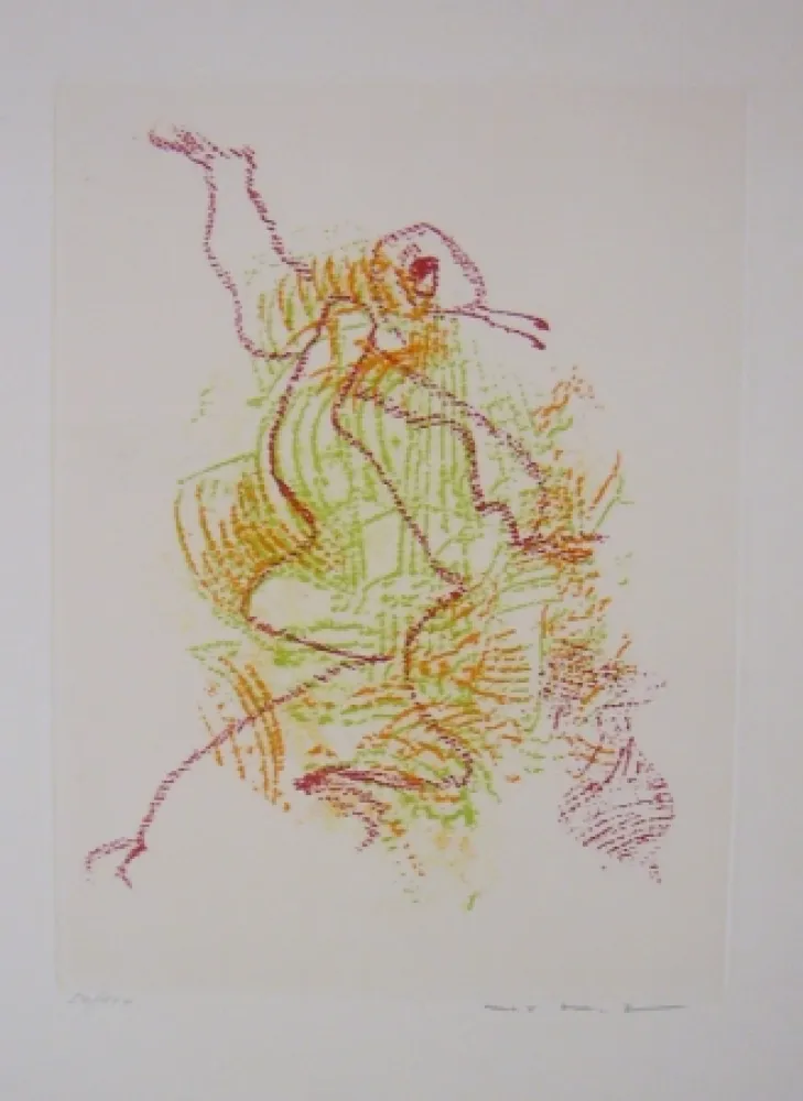 Ets En Aquatint Ernst - Par dessus les moulins