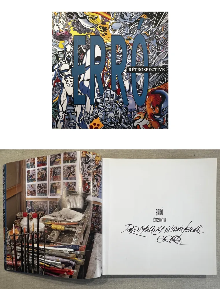 Geïllustreerd Boek Erro - ERRO. Rétrospective. Catalogue dédicacé signé par Erro (2014) 