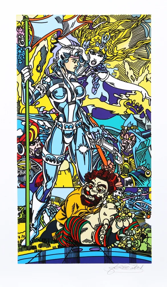 Lithografie Erro - Forgotten Future