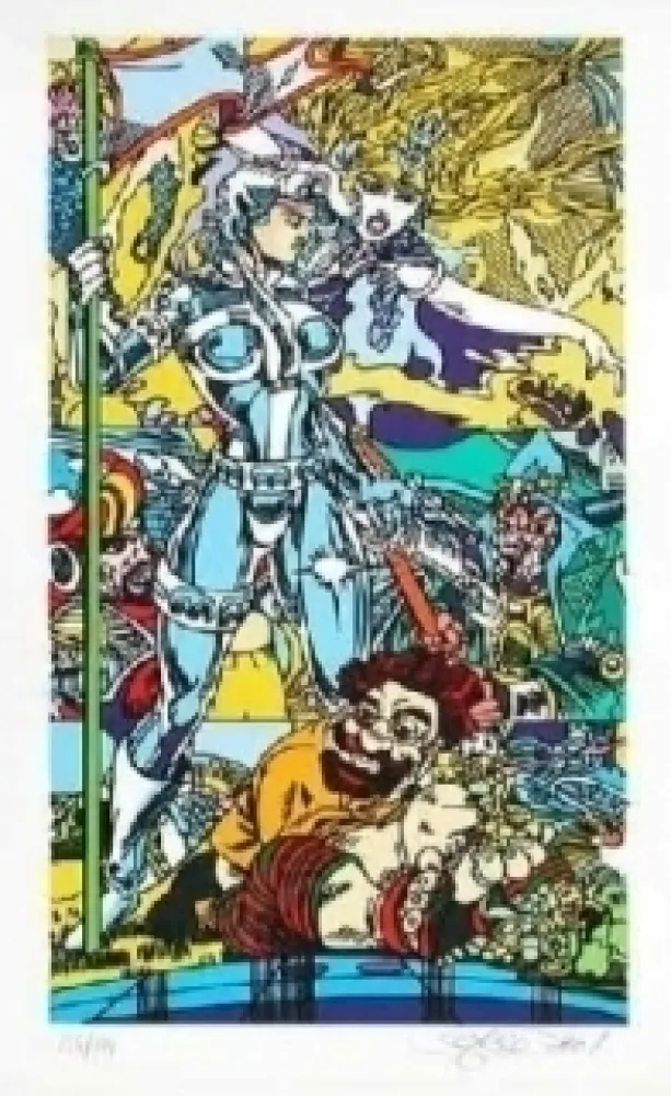 Lithografie Erro - Forgotten future