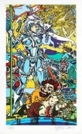 Lithografie Erro - Forgotten future