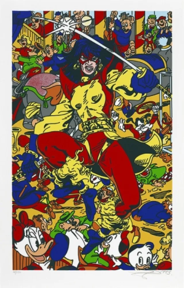 Zeefdruk Erro - La femme fatale V