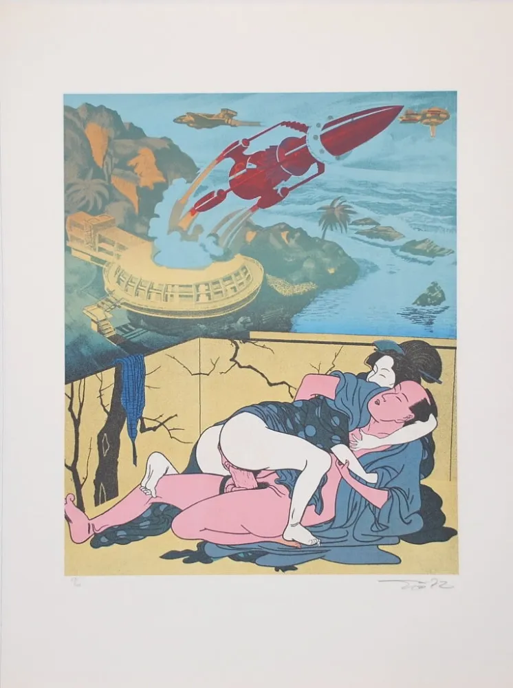 Lithografie Erro - Made in Japan