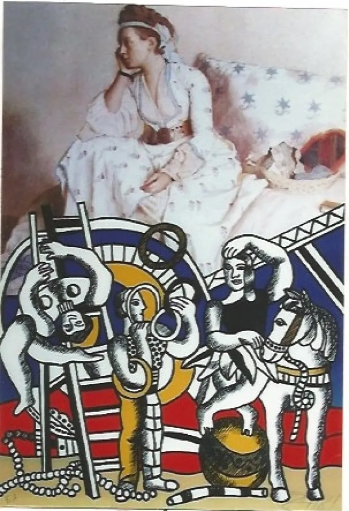 Lithografie Erro - Symbiose