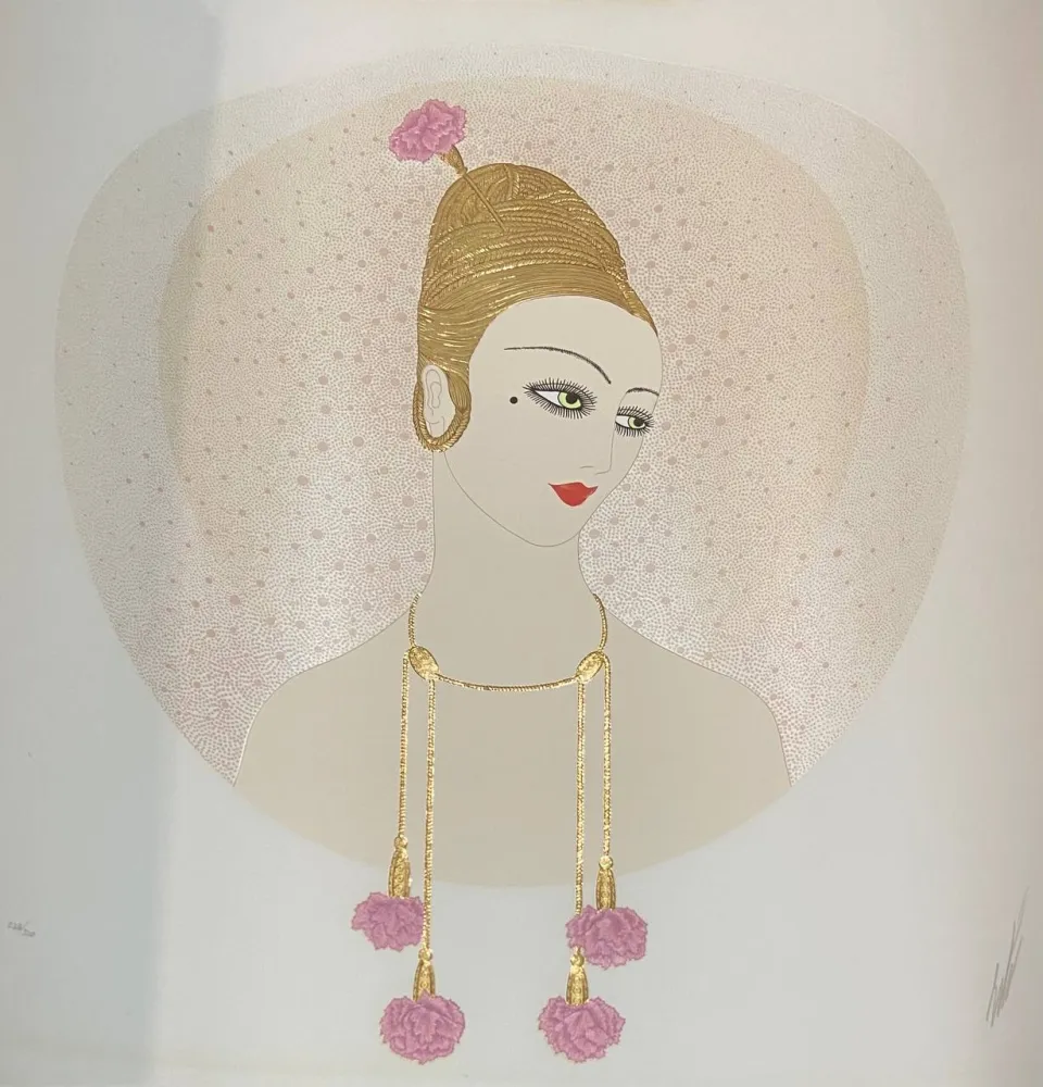 Zeefdruk Erte - Carnations