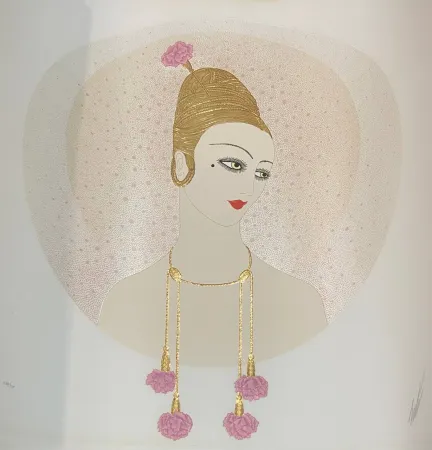 Zeefdruk Erte - Carnations