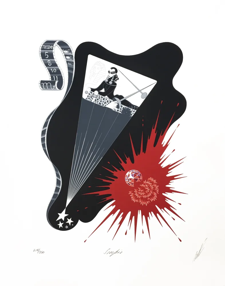 Zeefdruk Erte - SCORPIO