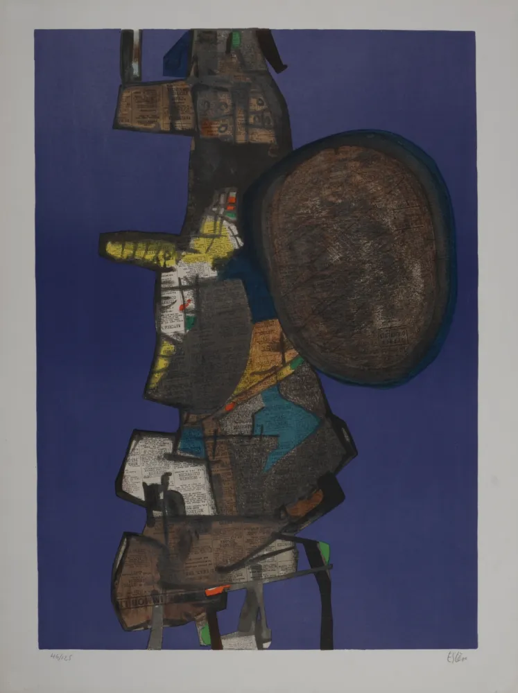 Lithografie Esteve - Bank Street, 1967 - Hand-signed