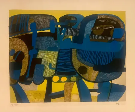 Lithografie Esteve - Deux Larrons 