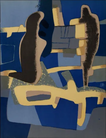 Lithografie Esteve - Face à face, 1968