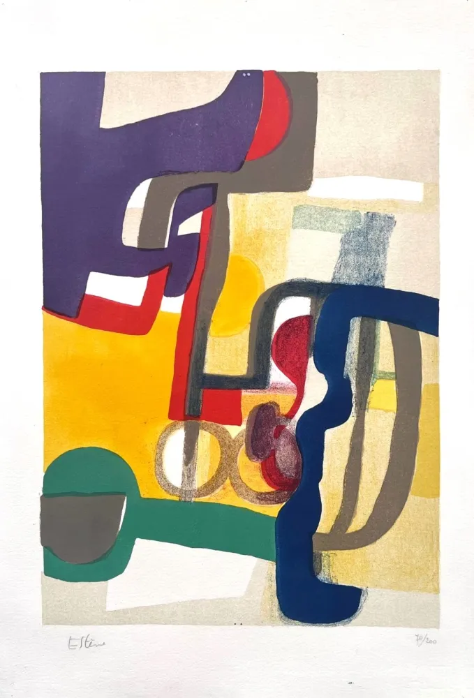 Lithografie Esteve - Jour de fête 