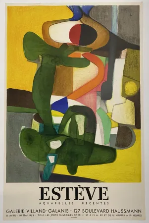 Lithografie Esteve - L'Envol - Galerie Villand-Galanis