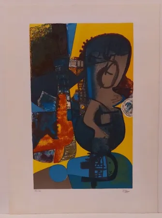 Lithografie Esteve - Lunaire administratif 