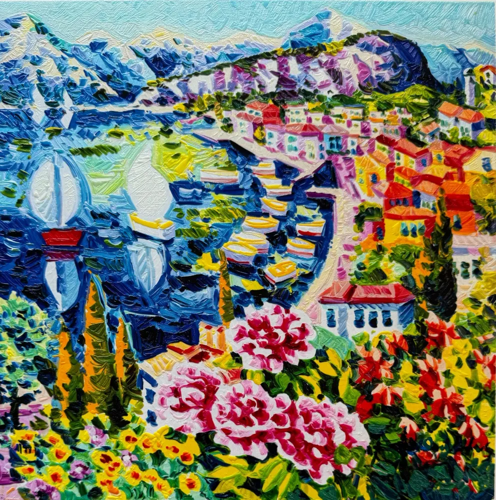 Zeefdruk Faccincani - Il vento leggero del lago