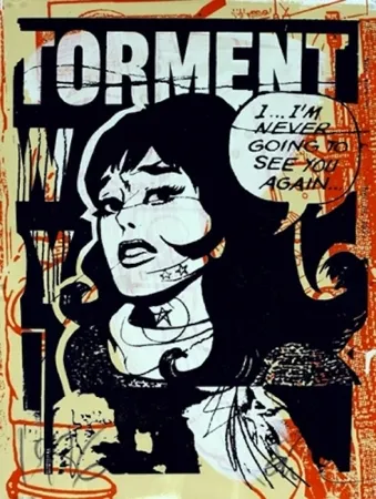 Zeefdruk Faile - Torment in Orange