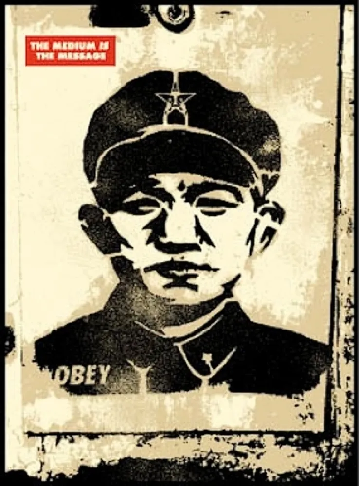 Zeefdruk Fairey - Chinese Stencil 