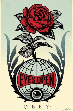 Lithografie Fairey - Eyes Open 