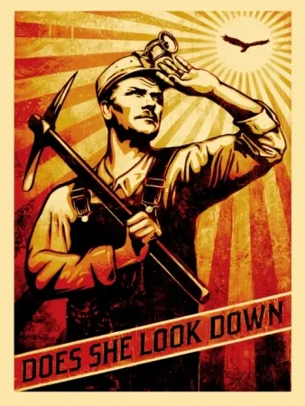 Zeefdruk Fairey - High Flyin' Bird