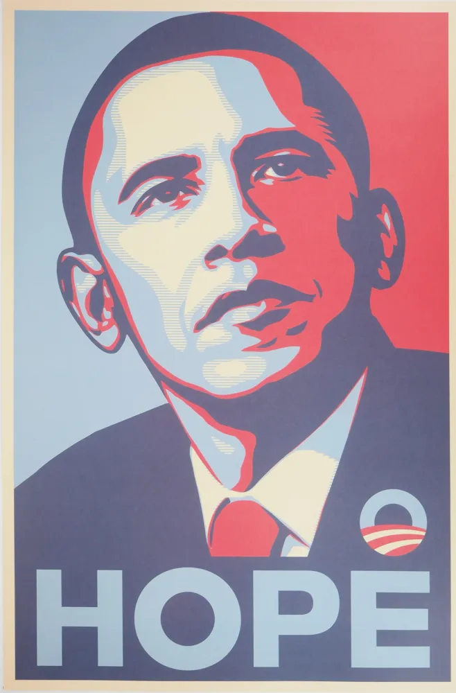 Lithografie Fairey - Obama, Hope