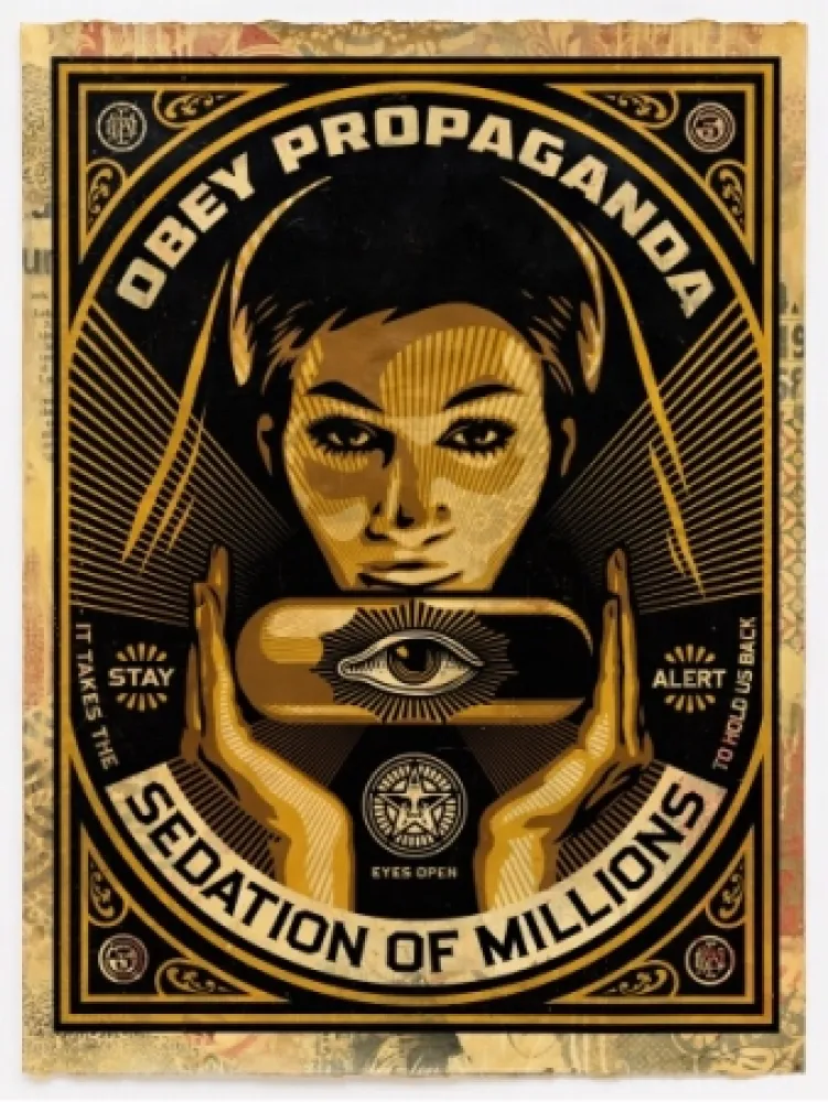 Zeefdruk Fairey - Sedation Pill HPM