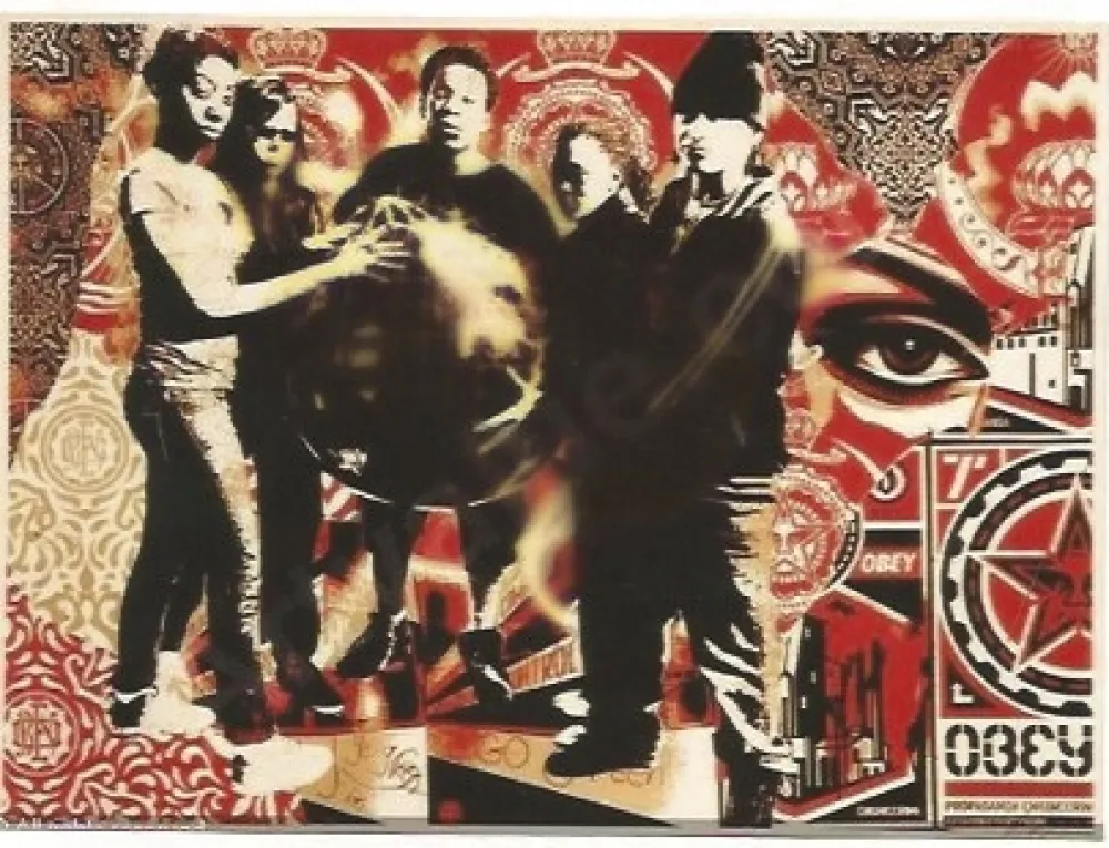 Zeefdruk Fairey - She's not a Planet, She is One of Us