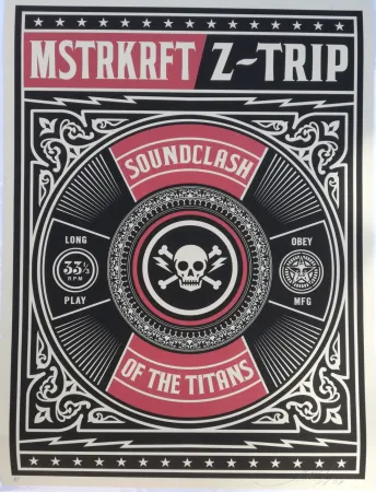 Zeefdruk Fairey - Soundclash of the titans