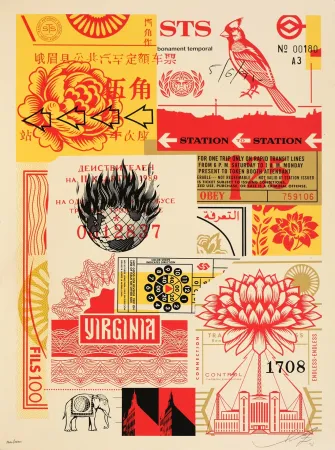 Zeefdruk Fairey - Station to Station