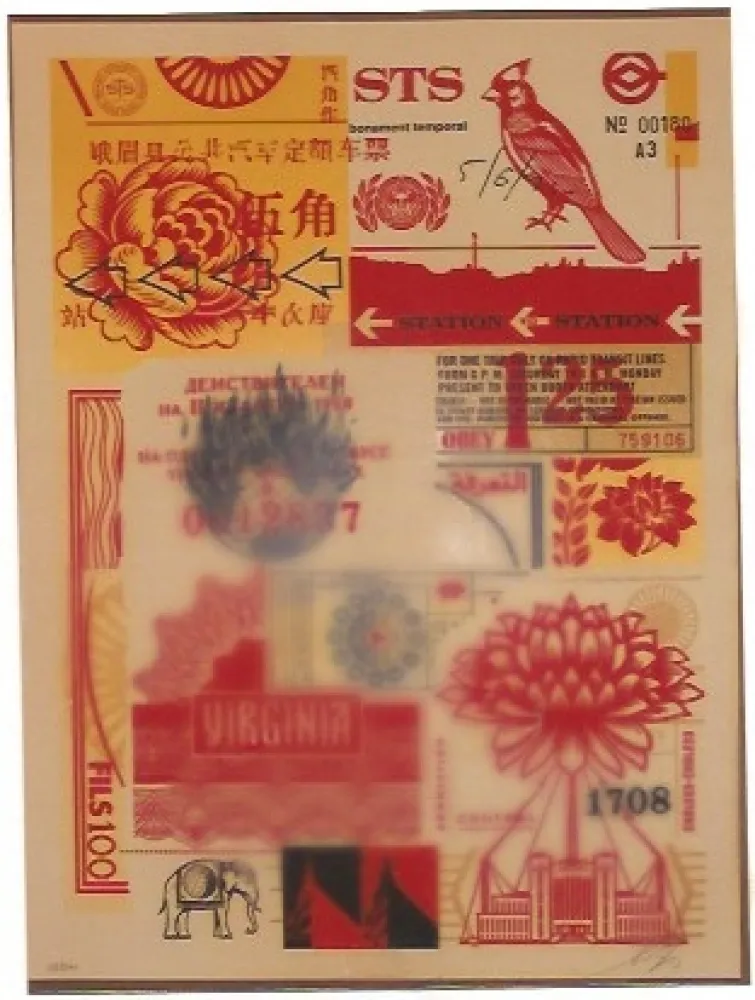 Zeefdruk Fairey - Station to Station Virginia