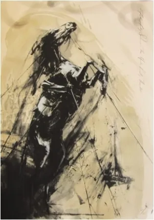 Zeefdruk Faith 47 -  The Hearts Lonely Thunder