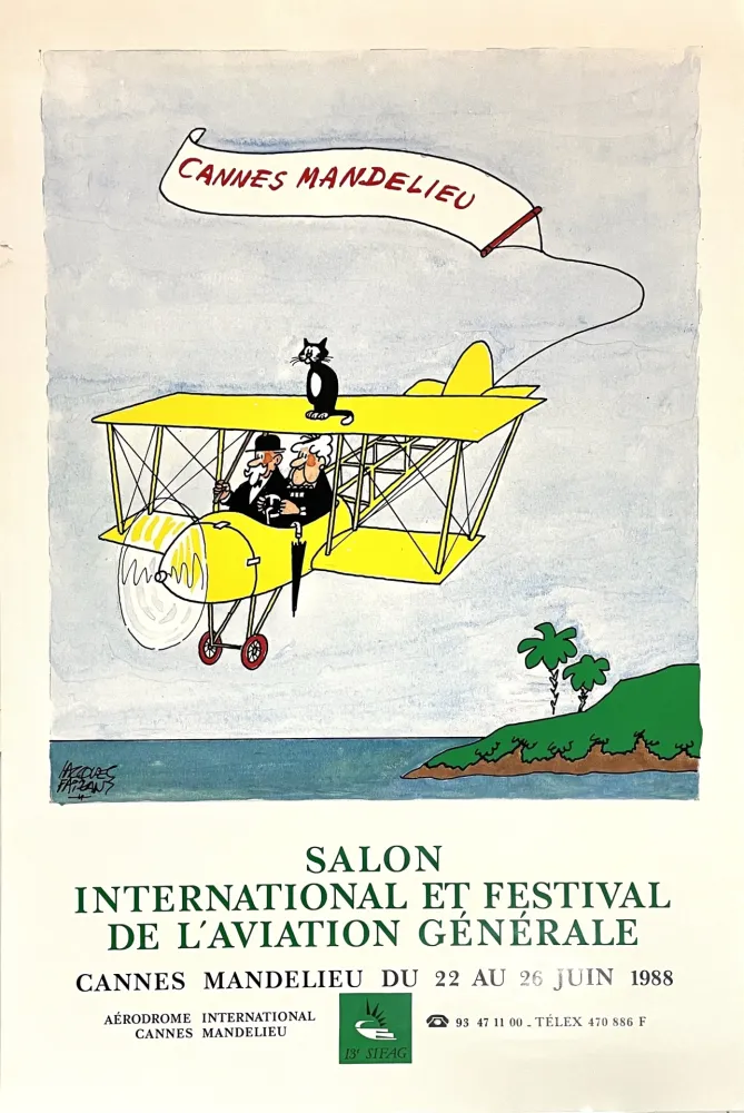 Poster Faizant - Salon International et Festival de l'Aviation Générale