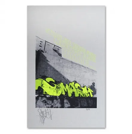 Zeefdruk Falkner - My Space yellow