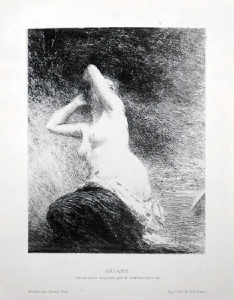 Lithografie Fantin-Latour - Ariane