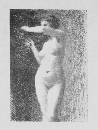 Lithografie Fantin-Latour - Etude pour Eve