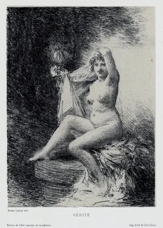 Lithografie Fantin-Latour - Vérité (petite planche)