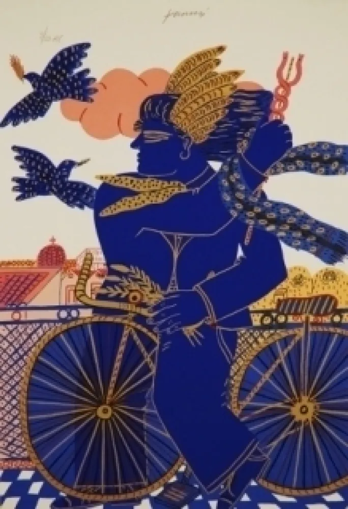 Zeefdruk Fassianos - Hermes