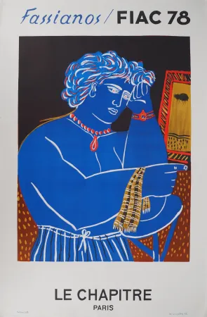 Lithografie Fassianos - Penseur à la montre (Fiac 1978)