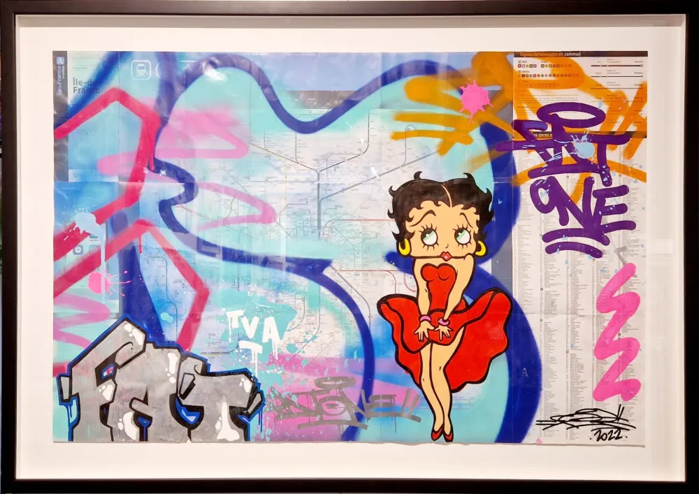 Geen Techniek Fat - Betty Boop (Transport Map of Paris)