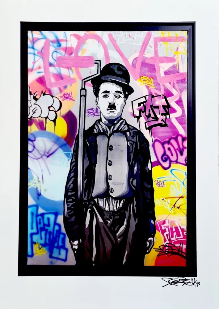Digitale Print Fat - Charlie Chaplin I Print