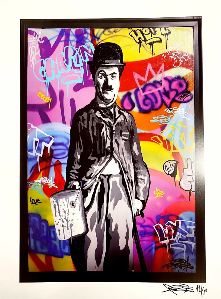 Digitale Print Fat - Charlie Chaplin II Print